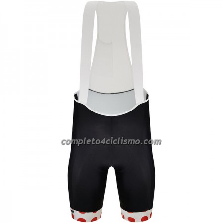 Pantaloncino con bretelle 2023 Tour de France Rosso Nero Bianco Pantaloncino con bretelle 2023 Tour de France Rosso Nero Bianco